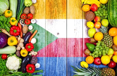 Komoros 'tan taze meyve ve sebzeler