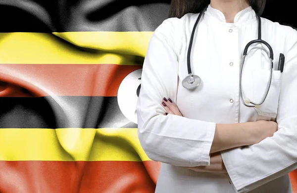 Imagen Conceptual Del Sistema Nacional Salud Uganda —  Fotos de Stock