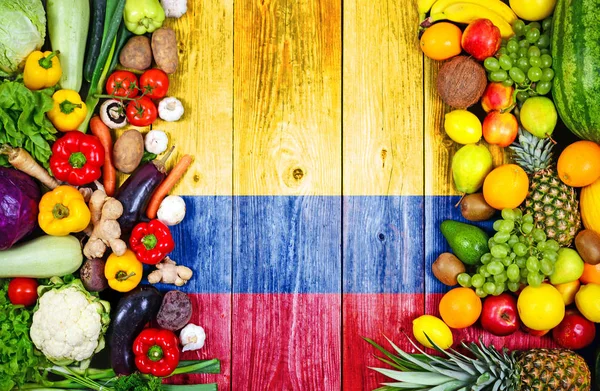 Свіжі фрукти та овочі з Колумбії — стокове фото