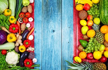 Moğolistan 'dan taze meyve ve sebzeler