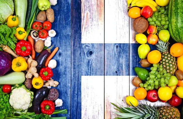 Fresh fruits and vegetables from Finland — Stock Photo, Image