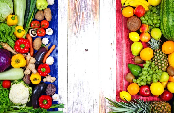 Frutas e produtos hortícolas frescos provenientes da França — Fotografia de Stock