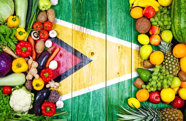 Guyana 'dan taze meyve ve sebze.