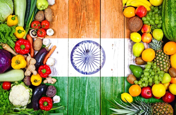 Fresh fruits and vegetables from India — Stock Photo, Image