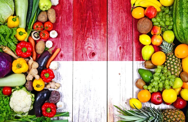 Frutas e legumes frescos de Mônaco — Fotografia de Stock