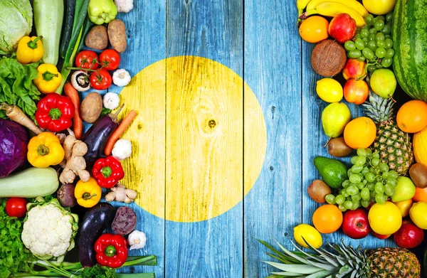 Färsk frukt och färska grönsaker från Palau — Stockfoto
