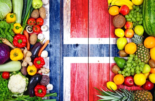 Frutas y hortalizas frescas de Noruega — Foto de Stock
