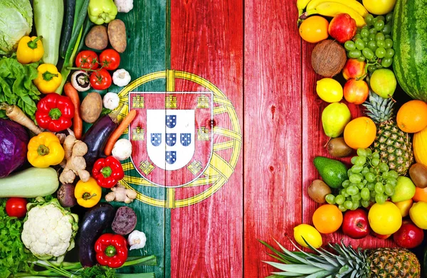 Frutas e produtos hortícolas frescos de Portugal — Fotografia de Stock