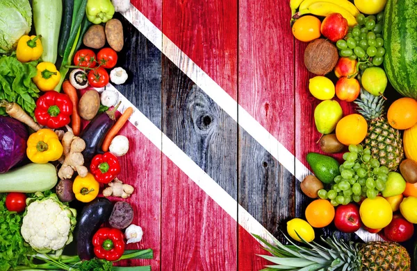 Свежие фрукты и овощи из Тринидада и Тобаго — стоковое фото