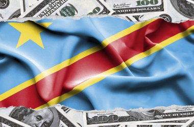 Ulusal çapta Amerikan para biriminin banknotlarıyla finansal konsept 