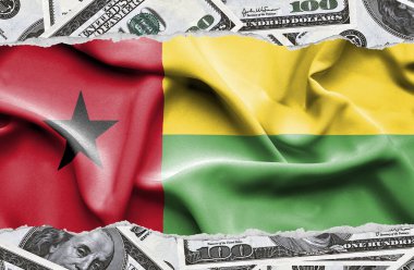 Ulusal çapta Amerikan para biriminin banknotlarıyla finansal konsept 