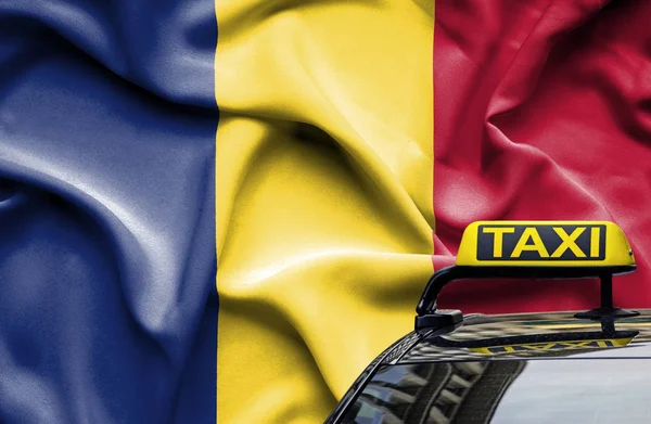 Chad ülkesinde taksi servisi kavramsal imajı — Stok fotoğraf