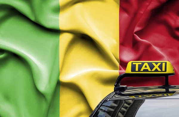 Taxi service conceptual image in country of Mali — Stock Photo, Image