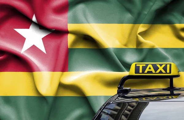 Serviço de táxi imagem conceitual no país do Togo — Fotografia de Stock