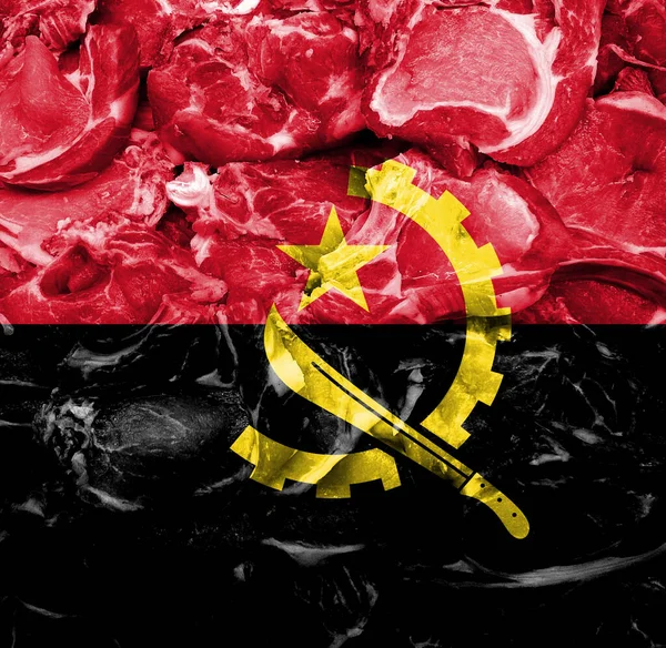 Fresh Meat Conceptual Image Angola — Stock Photo, Image