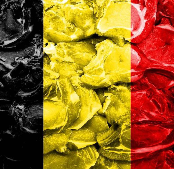 Begreppsbild Färskt Kött Från Belgien — Stockfoto