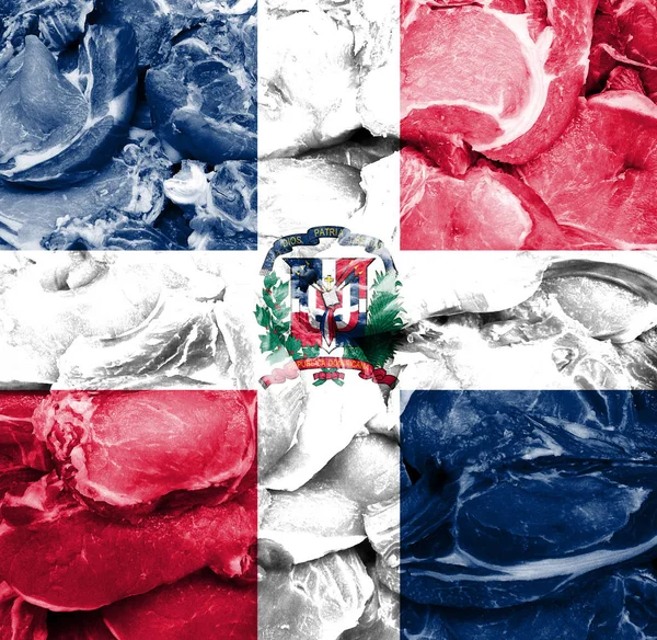 Imagen Conceptual Carne Fresca República Dominicana — Foto de Stock