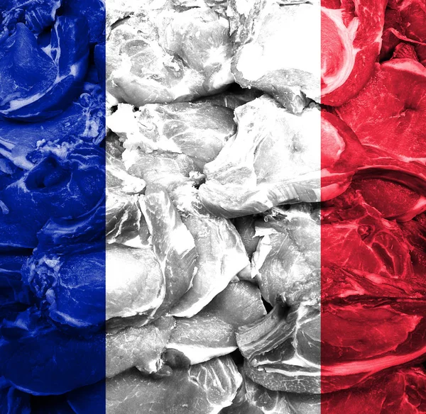 Viande Fraîche Image Conceptuelle France — Photo