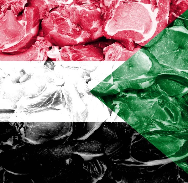 Imagen Conceptual Carne Fresca Sudán —  Fotos de Stock