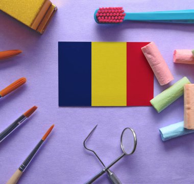 Enstrümanlı dişçi konsepti - Chad 'in diş sağlığı sisteminin kavramsal görüntüsü