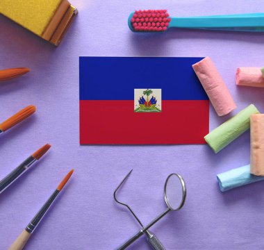 Enstrümanlı dişçi konsepti - Haiti 'nin diş sağlığı sisteminin kavramsal görüntüsü