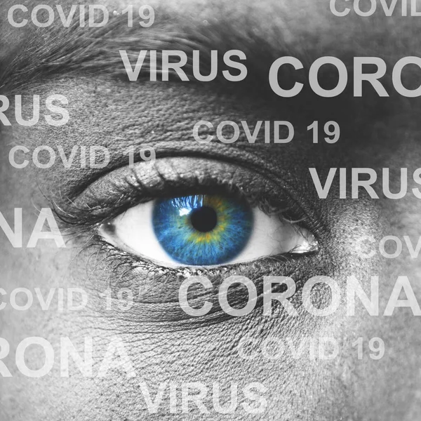 Imagen Conceptual Del Virus Corona Covid — Foto de Stock