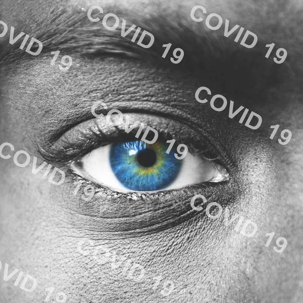 Vírus Corona Covid Imagem Conceitual — Fotografia de Stock