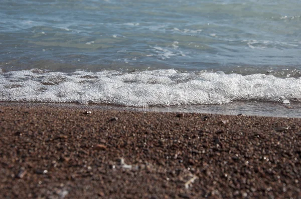 Areia e onda — Fotografia de Stock