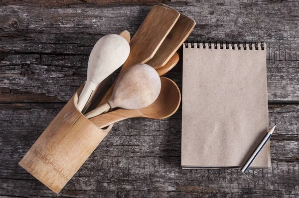 Wooden utensil in kitchen — Stock Photo, Image