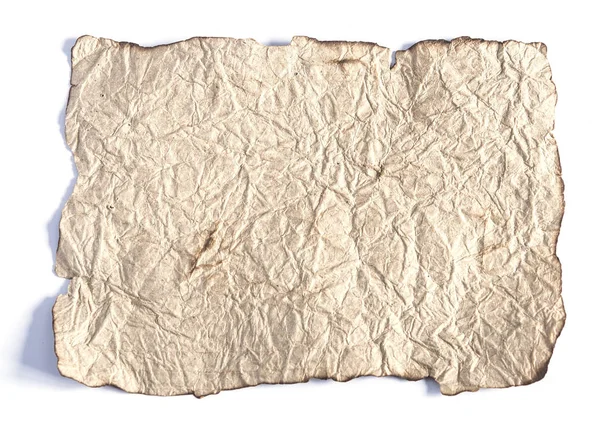 Old paper isolated — Stock Photo, Image