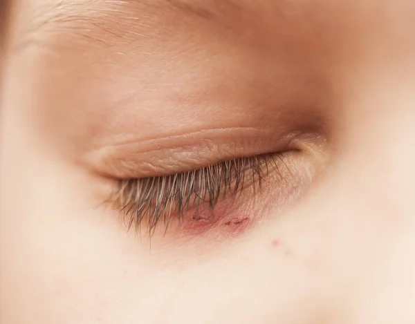 Oko dziecka - makro — Zdjęcie stockowe