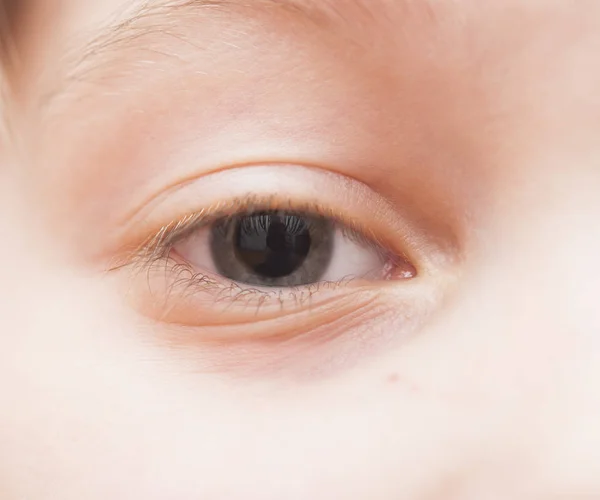 Olho de criança - macro — Fotografia de Stock