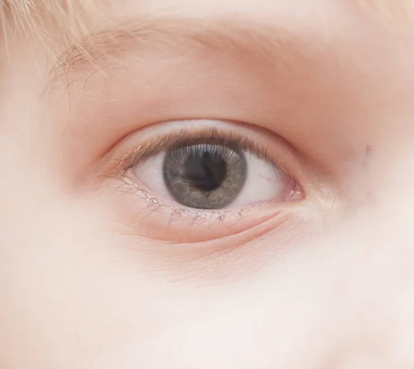 Μάτι του παιδιού - μακροεντολή — Φωτογραφία Αρχείου