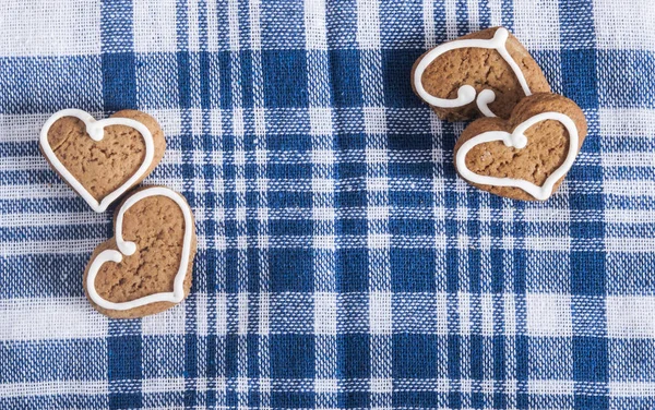 Καρδιά σχήμα μελόψωμο cookies — Φωτογραφία Αρχείου