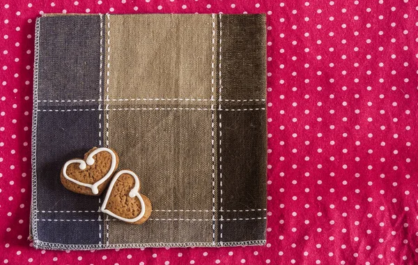 Galletas en forma de corazón para el día de San Valentín —  Fotos de Stock