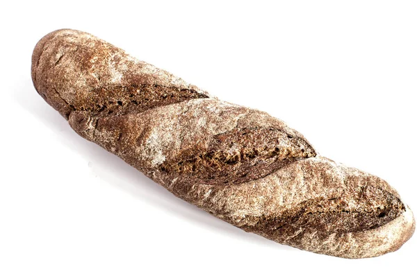 Грубий свіжий домашній житній хліб — стокове фото