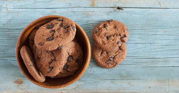 Chocolate oatmeal cookies — Stock Photo, Image