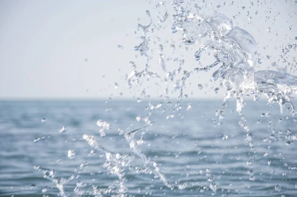 Splashing sea water — Stock Photo, Image