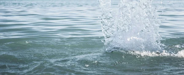 Splashing sea water — Stock Photo, Image