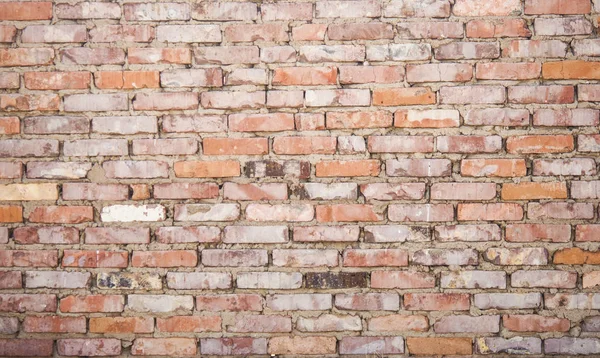 Oude rode baksteen muur textuur achtergrond — Stockfoto