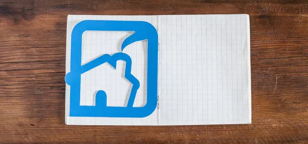 House icon made out of plastic — Stock Photo, Image