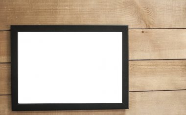 Duvardaki boş fotoğraf çerçevesi