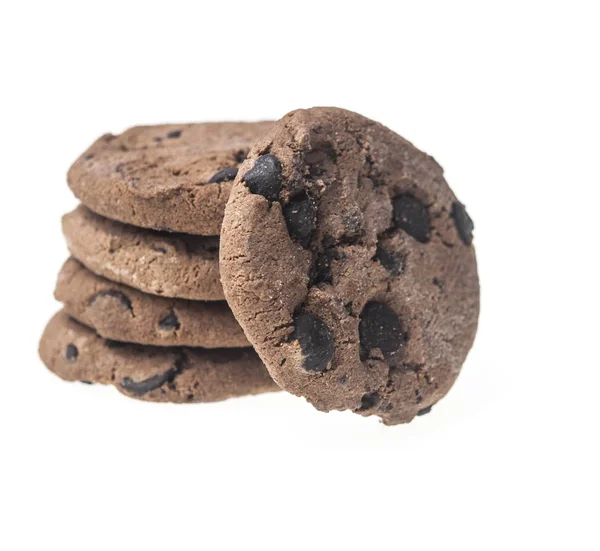 Galletas de avena aisladas sobre fondo blanco — Foto de Stock