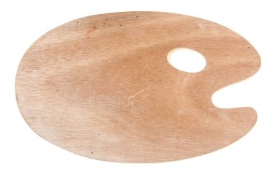 Beyaz arka plan üzerinde izole yeni ahşap palet