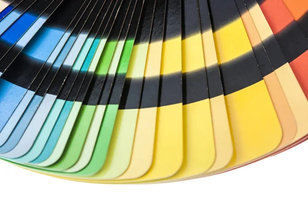 Duha barevné palety izolovaných na bílém — Stock fotografie