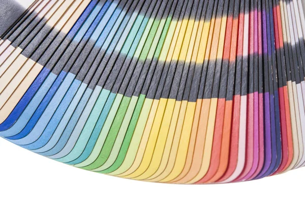 Paleta de cores arco-íris isolado no branco — Fotografia de Stock