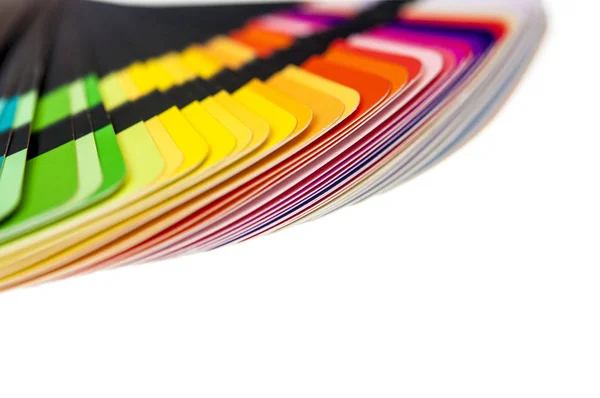 Paleta de cores arco-íris isolado no branco — Fotografia de Stock