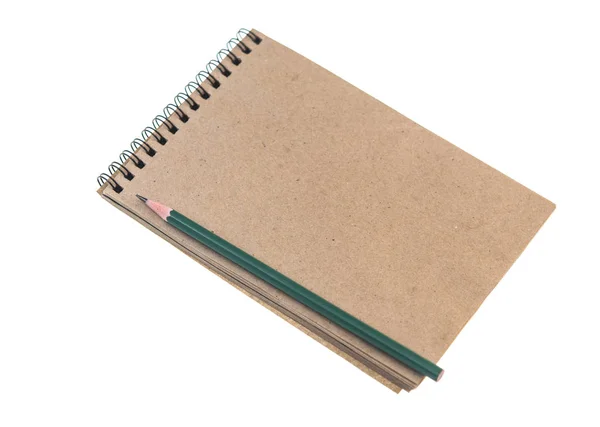 Lápiz y cuaderno — Foto de Stock
