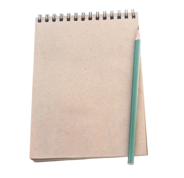 Lápiz y cuaderno — Foto de Stock