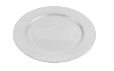 beyaz arkaplanda izole edilmiş beyaz plaka